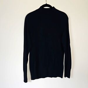 Westbound Black Women's Long Sleeve Mock neck sweater Pullover size medium EUC